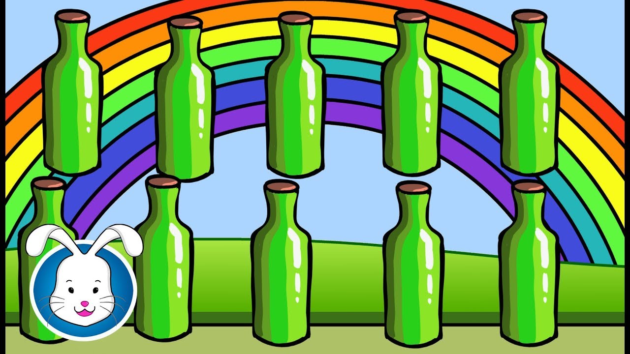 Ten Green Bottles Counting Song | Kids Songs & Little Baby Nursery ...