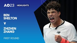 Ben Shelton v Zhizhen Zhang Highlights | Australian Open 2023 First Round