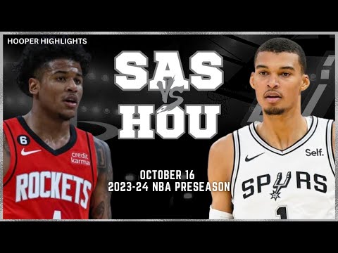 Houston Rockets Vs San Antonio Spurs Full Game Highlights | Oct 16 ...