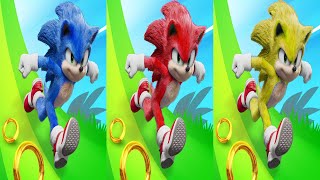 Sonic Dash New Update - TEEN SONIC VS KNUCKLES VS TAILS