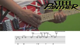 Steel Panther - Fat Girl - Guitar Lesson (Solo) with Tabs!