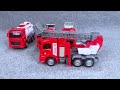 90 minutes satisfying with unboxing firefighters boat toy fire truck series asmr unboxing toy