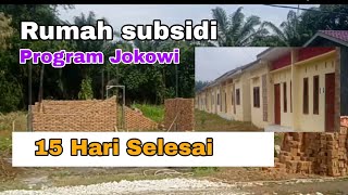 Proses Pembangunan rumah subsidi tipe 36 || hanya 15 hari