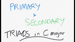 Primary and Secondary Triads