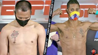 MARK JOHN YAP MISSES WEIGH BY 9 POUNDS! MIGUEL MARRIAGA FIGHT CALLED OFF - FULL WEIGH IN VIDEO