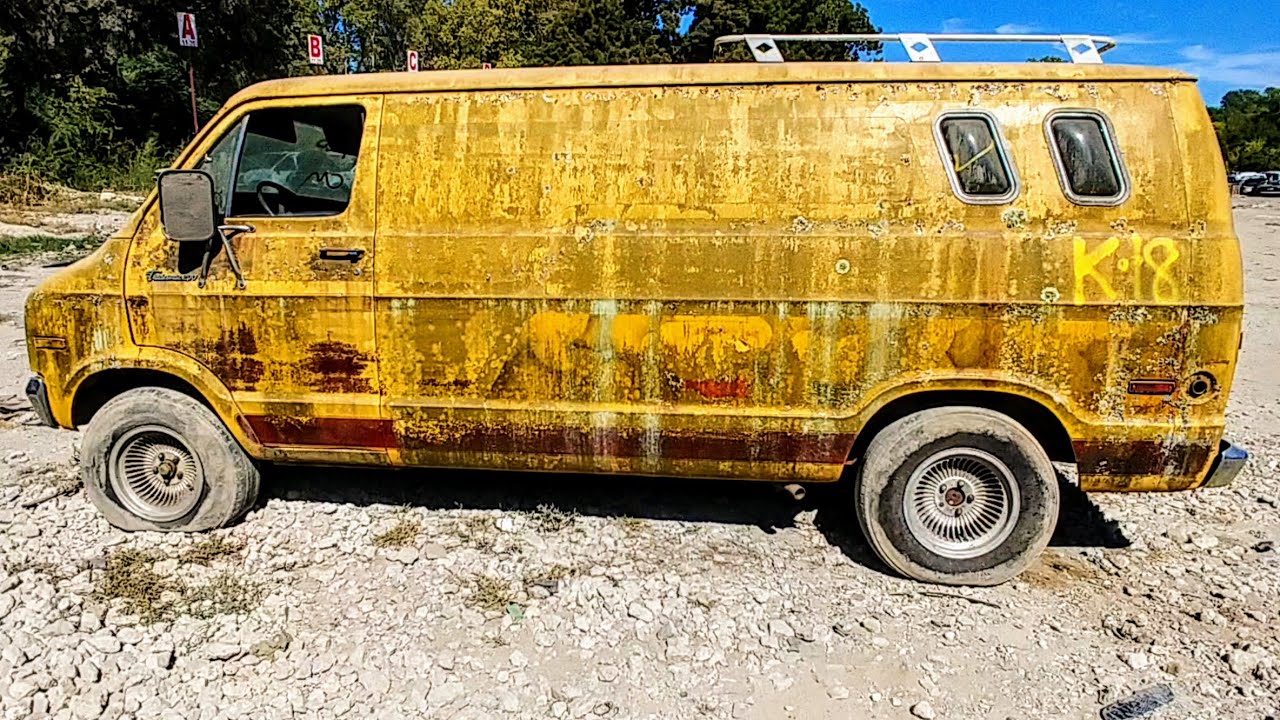 1977 Shaggin Wagon Dodge Tradesman 200 Street Van Junkyard Find W ...