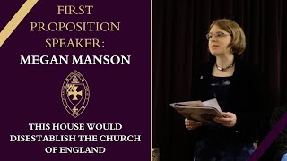 Megan Manson | This House Would Disestablish the Church of England