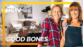 Small House TOTALLY Remodeled Into Unique Industrial Farmhouse | Good Bones | HGTV