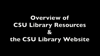 CSU Library Services