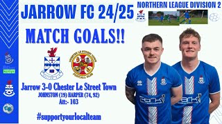 Jarrow 3-0 Chester Le Street Town (Match Goals 01.02.25)