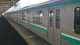 E501系  水戸行き10両 勝田駅発車