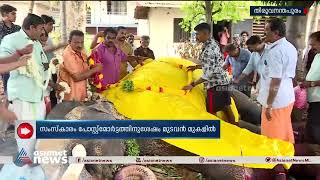 Sreekantheswaram Sivakumar inclined Elephant| Thiruvananthapuram