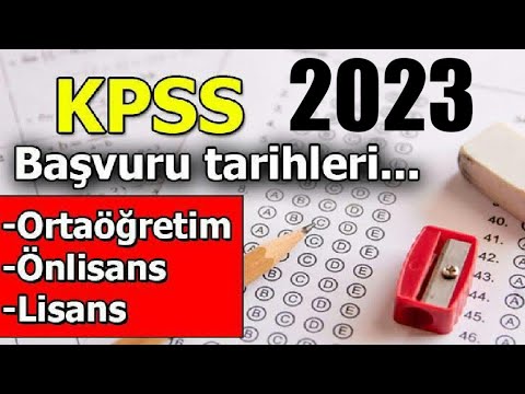 2023 KPSS Başvuru Tarihleri Ne Zaman? - YouTube