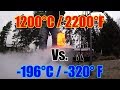 10kg of Red Hot Steel Vs. 15kg of Liquid Nitrogen!