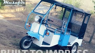 Electric Rickshaw Manufacturer in India - New Model of Musafir E-rickshaw