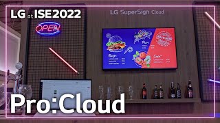 [ISE 2022] LG BOOTH-12. Pro:Cloud