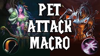 Pet Attack Macro Make Your Pet Attack When You Attack For Hunters Warlocks