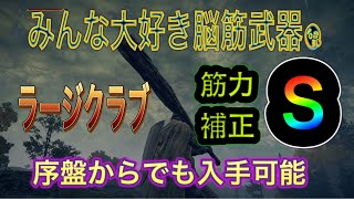 【エルデンリング】脳筋/最強打撃武器/ラージクラブ/筋力補正S /序盤からでも入手可能