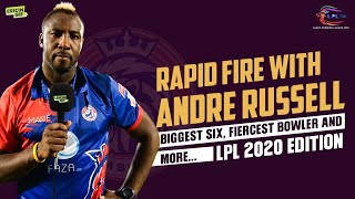 Andre Russell talks about the biggest six he has ever hit - Rapid Fire LPL 2020 Edition