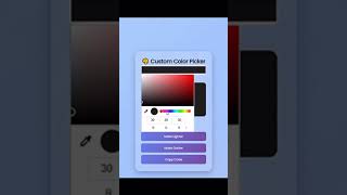 🌈 Made my own Color Picker App — pick, copy, shine! 💡