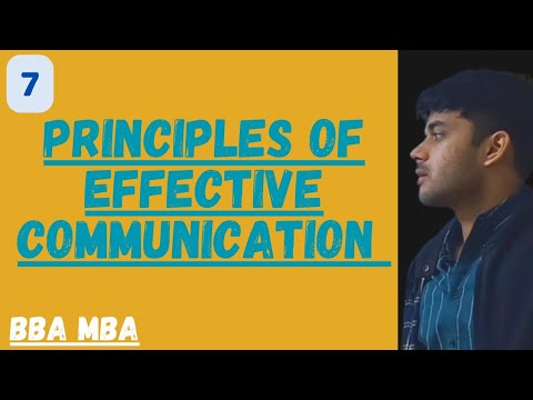 Principles Of Effective Communication | Business Communication #bba # ...