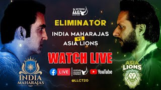 Live :  India Maharajas vs Asia Lions Eliminator | Legends League Cricket