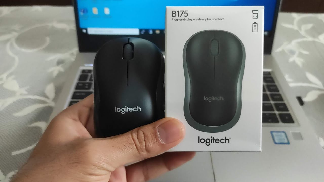 Logitech B175 Wireless Mouse Unboxing And Setup - YouTube