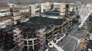 Fire Engulfs Several Buildings In Downtown Bound Brook, New Jersey
