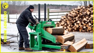 Fastest Biggest Firewood Processing Machine Technology | Firewood Processor In Action #8