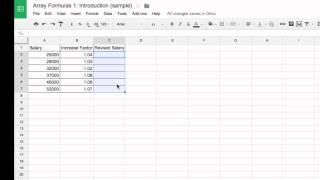 Array Formulas 1 Introduction
