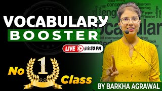 English Vocabulary Booster/ English Vocab By Barkha  Maa'm/ English Live Class All Exams #8948808438