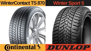 Continental WinterContact TS 870 P vs Dunlop Winter Sport 5: WINTER TIRE SHOWDOWN!