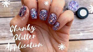 DIY Applying Chunky Glitter Dip Powder | First Impressions On All Powdered Up