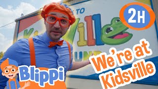 Playground Fun at Kidsville | Blippi and Meekah Best Friend Adventures | Educational Videos for Kids