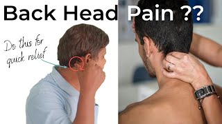 Instant Back Head Pain Relief |सर के पीछे का दर्द का सटीक इलाज