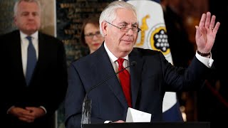 Rex Tillerson bids farewell: 'This can be a mean-spirited town'