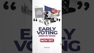 🚨 Early voting in Texas ends TODAY!