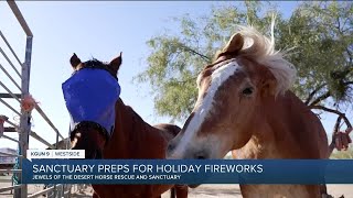 Three Points horse rescue and sanctuary preps for holiday fireworks