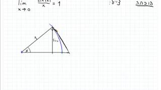 שיעור 33ג   גבולות טריגונומטריים