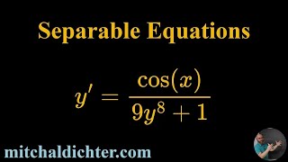 Separable Equations Example 5