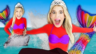 Mermaid Twins for 24 Hour Challenge! Winner Opens New Surprise Mystery Gift From Game Master!