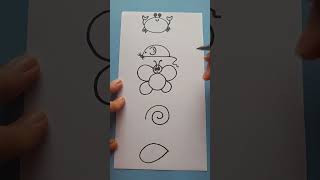 Como desenhar com formas ❤ Desenhos para crianças #shorts