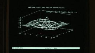 VT330 Gnuplot 3D Surface using REGIS Graphics
