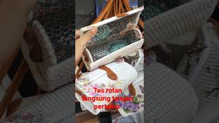 Tas rotan tas wanita kekian  motif terbaru langsung tangan pertama