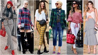 EXCELENTES Y MODERNAS COMBINACIONES CON ESTAMPADO DE CUADROS 😍🧥🔳  LOOKS Y OUTFITS PARA TODA OCASIÓN