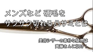 メンズなど硬毛をサクサク切れるハサミとは／美容シザーの素朴な疑問は齊藤さんに訊け！