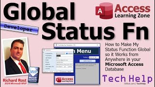 How to Make My Status Function Global so it Works from Anywhere in your Microsoft Access Database