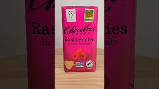 Chocolove Raspberries in Dark Chocolate #food #foodie #sweet #dessert #chocolate #youtubeshorts #luv