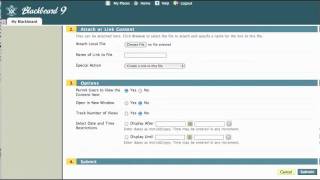 Blackboard 9: Adding External Links