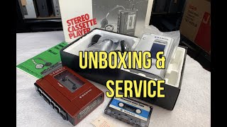 Sanyo M4440 (Part 1) Personal Cassette Unboxing, Belt Change \u0026 Service. Walkman Repair.Vintage Audio